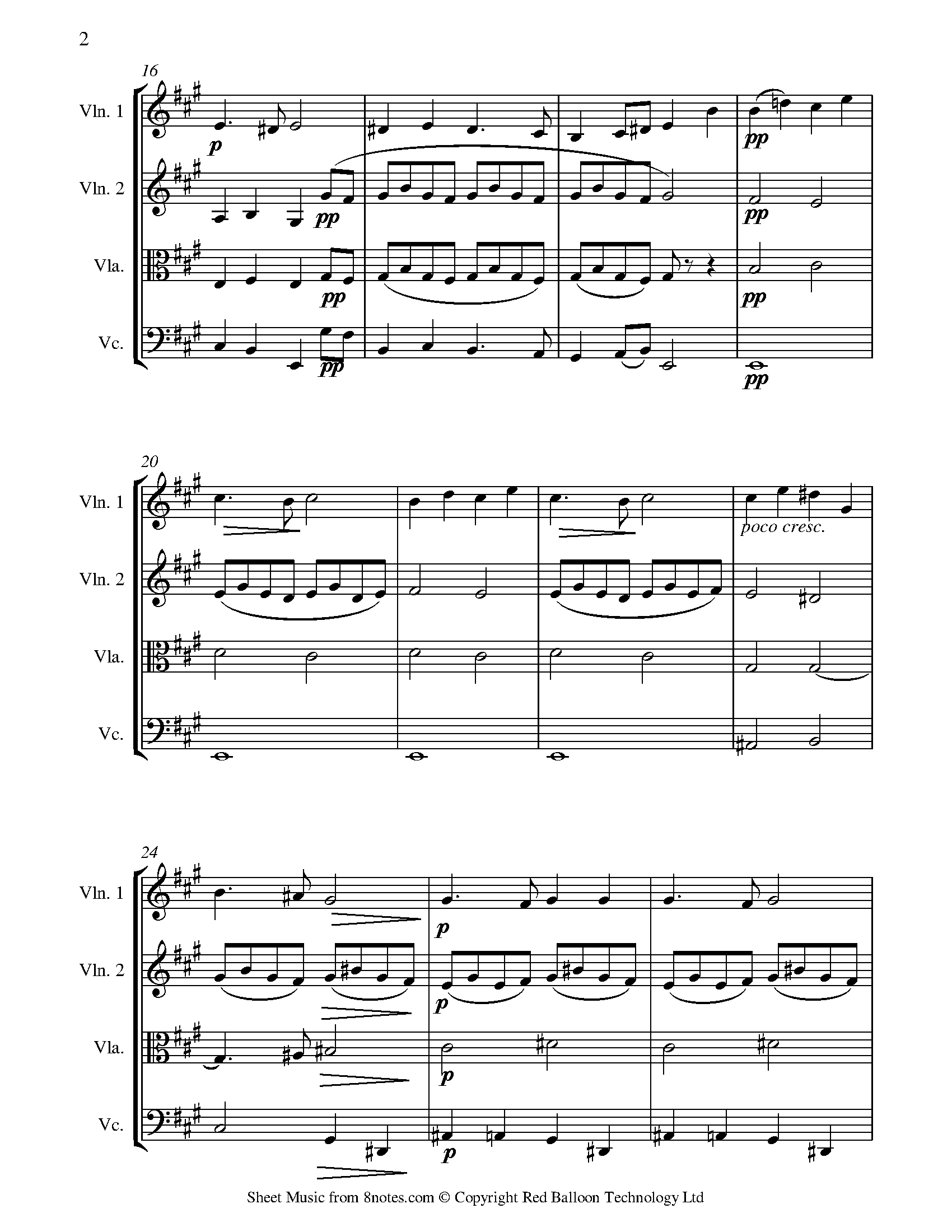 ﻿Fauré Pie Jesu from the Requiem Sheet music for String Quartet