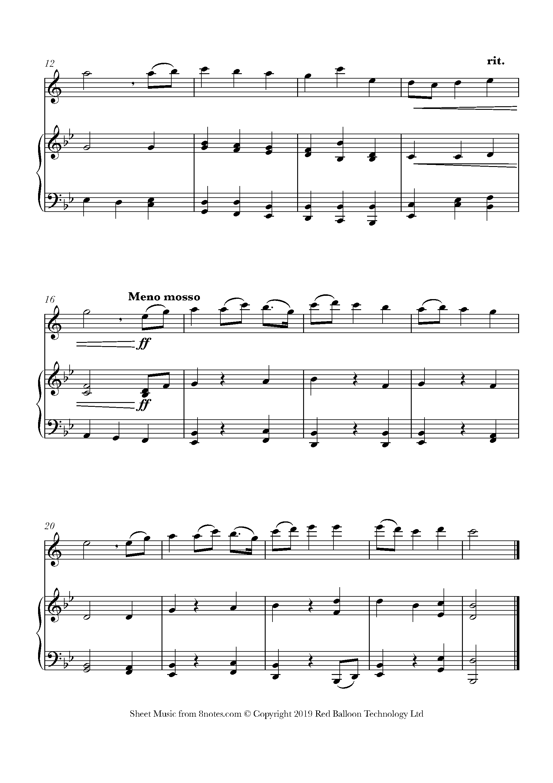 Holst Jupiter from the (theme) Sheet music for Tenor