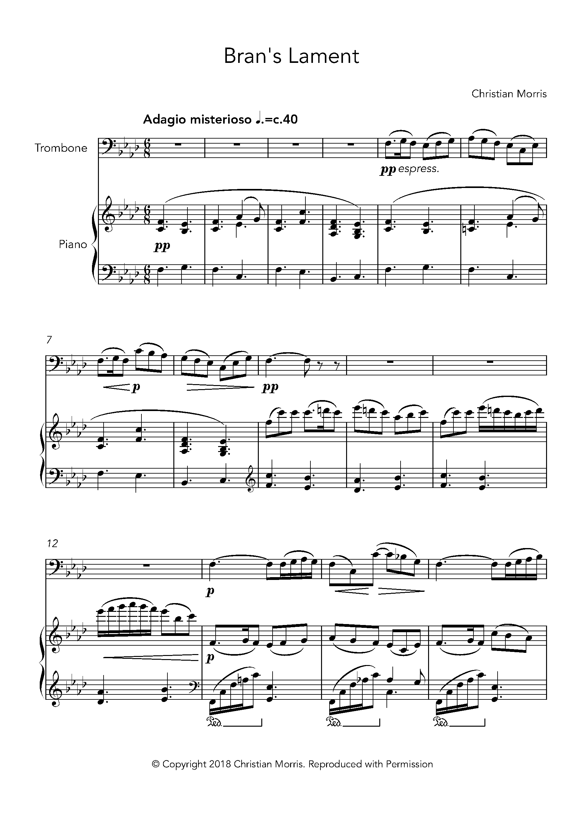 free trombone sheet music