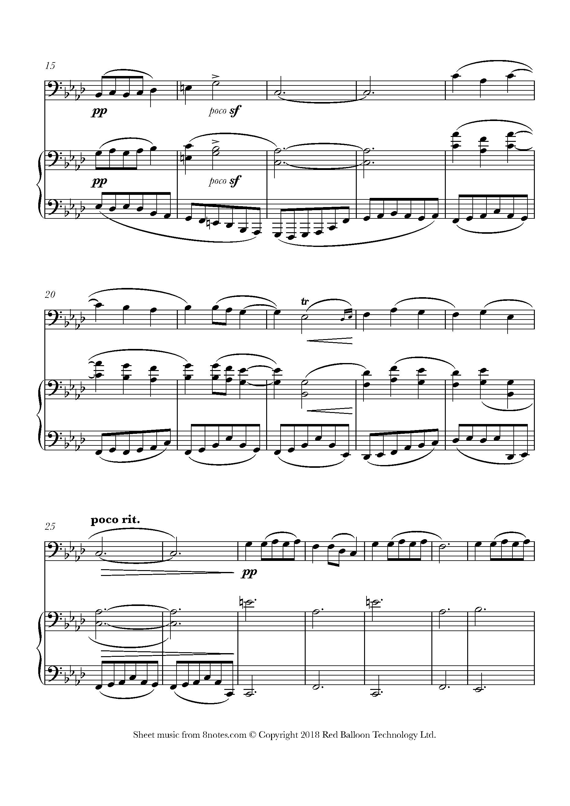 Granados Oriental Spanish Dance No. 2 Sheet music for Trombone