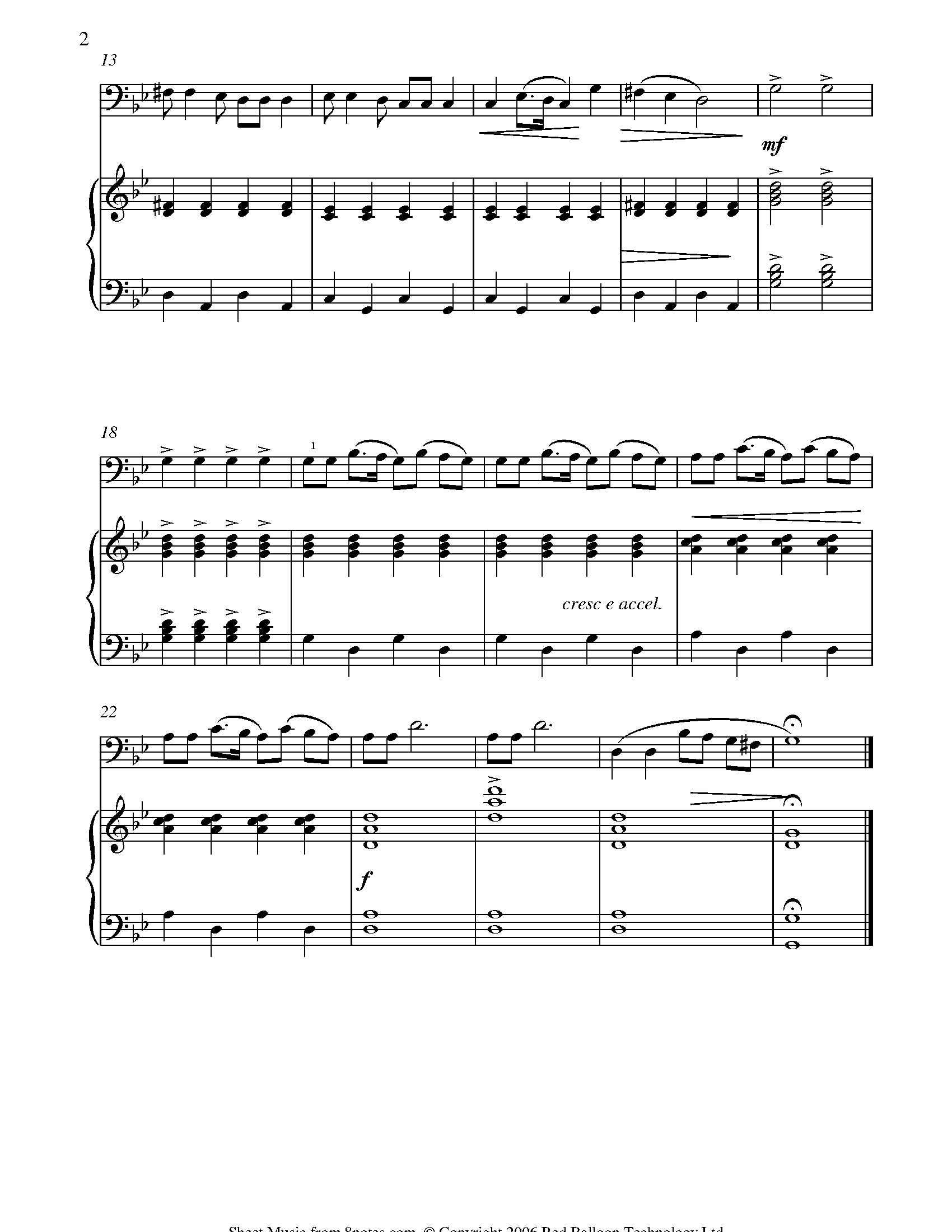 Hava Nagila Sheet music for Trombone