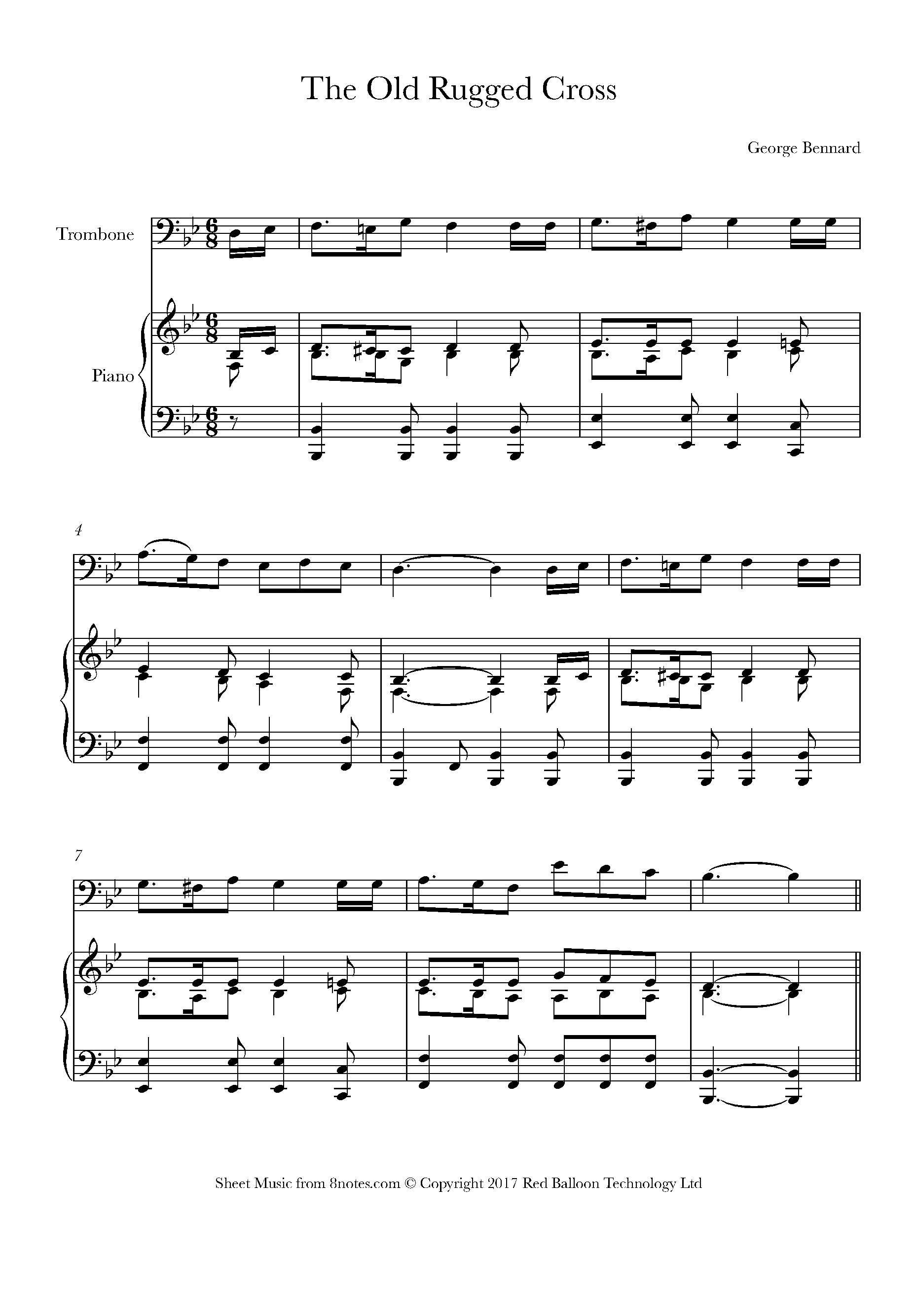 bennard-the-old-rugged-cross-sheet-music-for-trombone-8notes