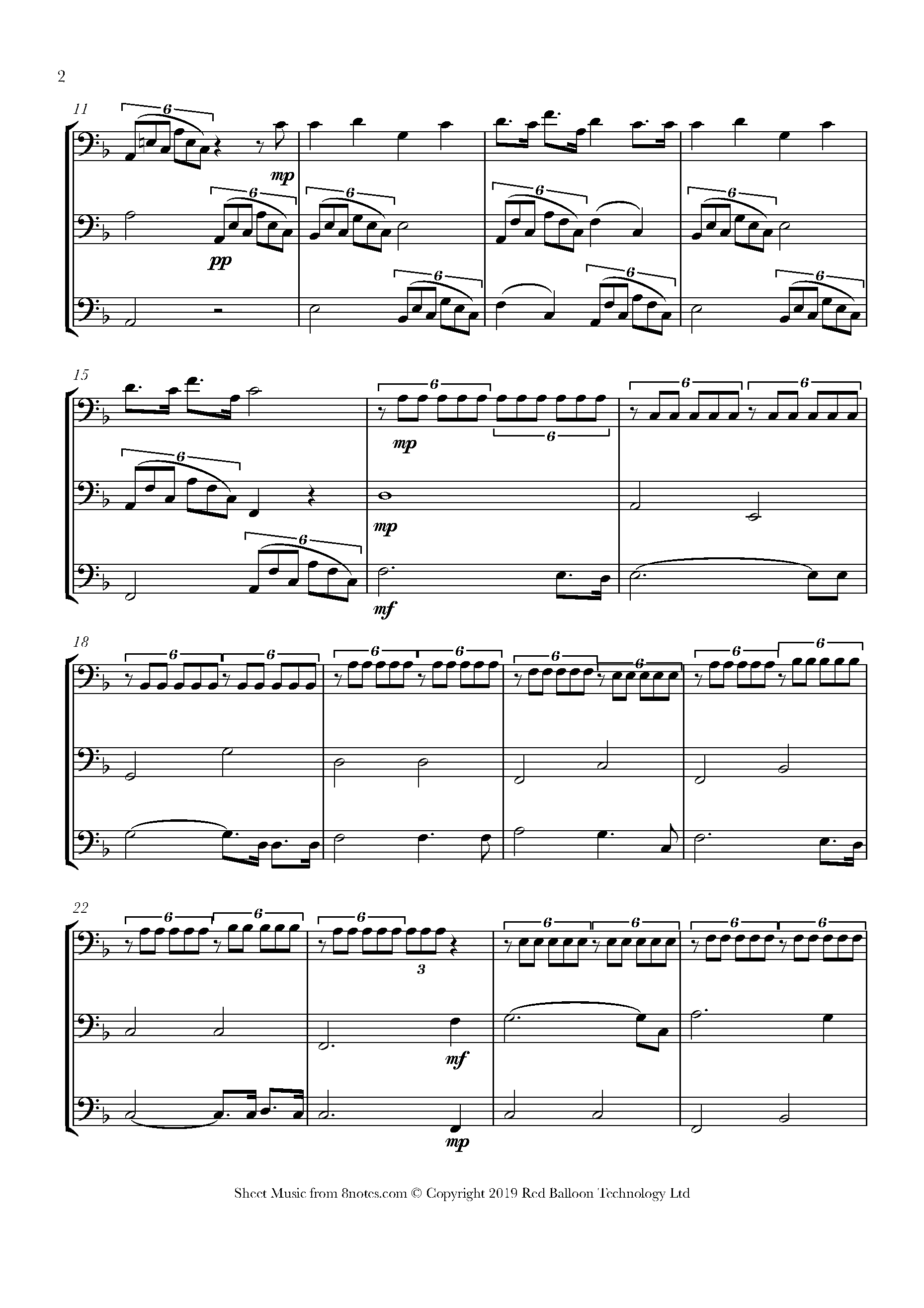 O Holy Night Sheet music for Trombone Trio