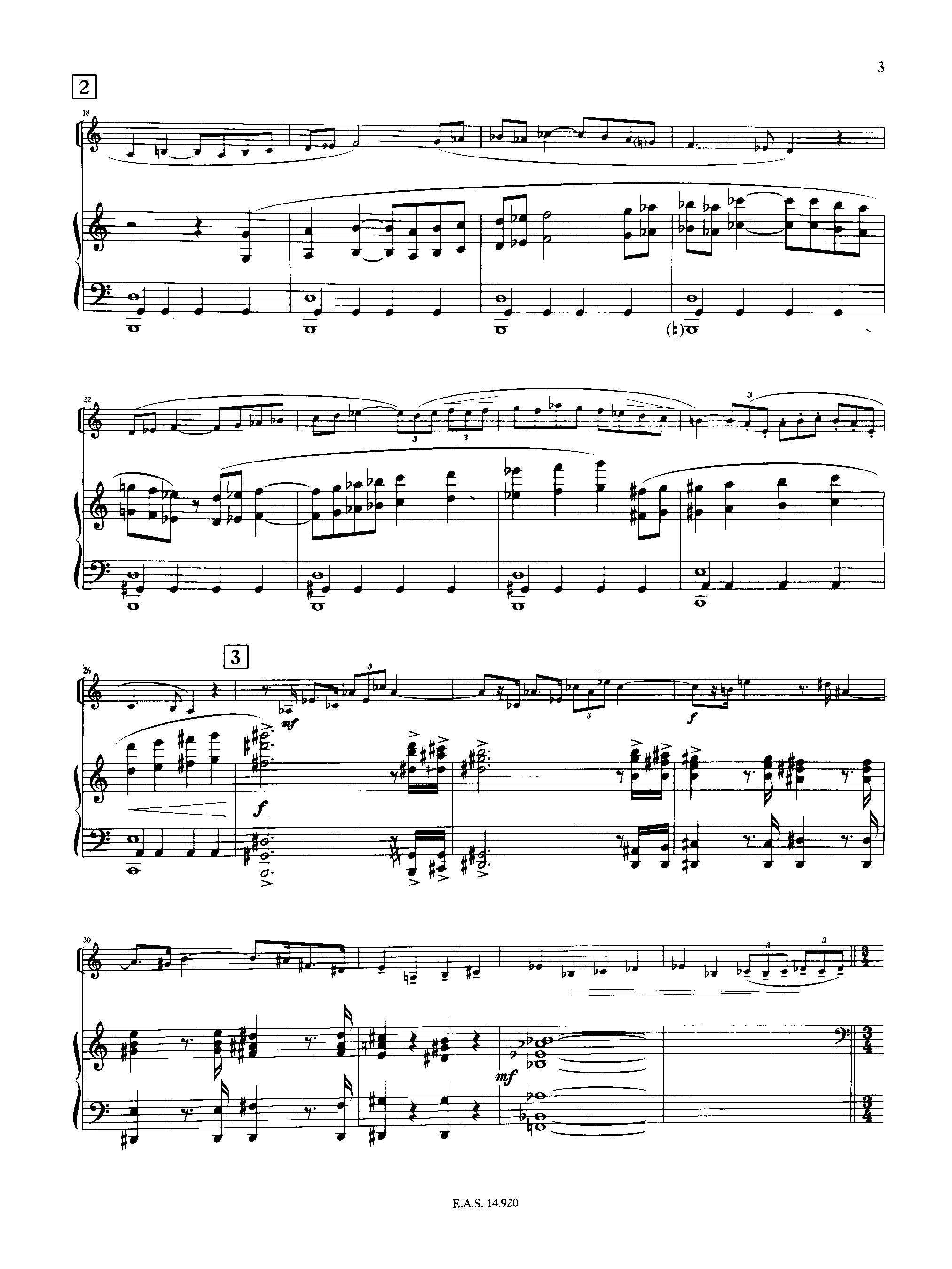 Intrada, H.193 by Arthur Honegger Sheet Music arranged by 8notes.com for Trumpet - 1 of 8 pages