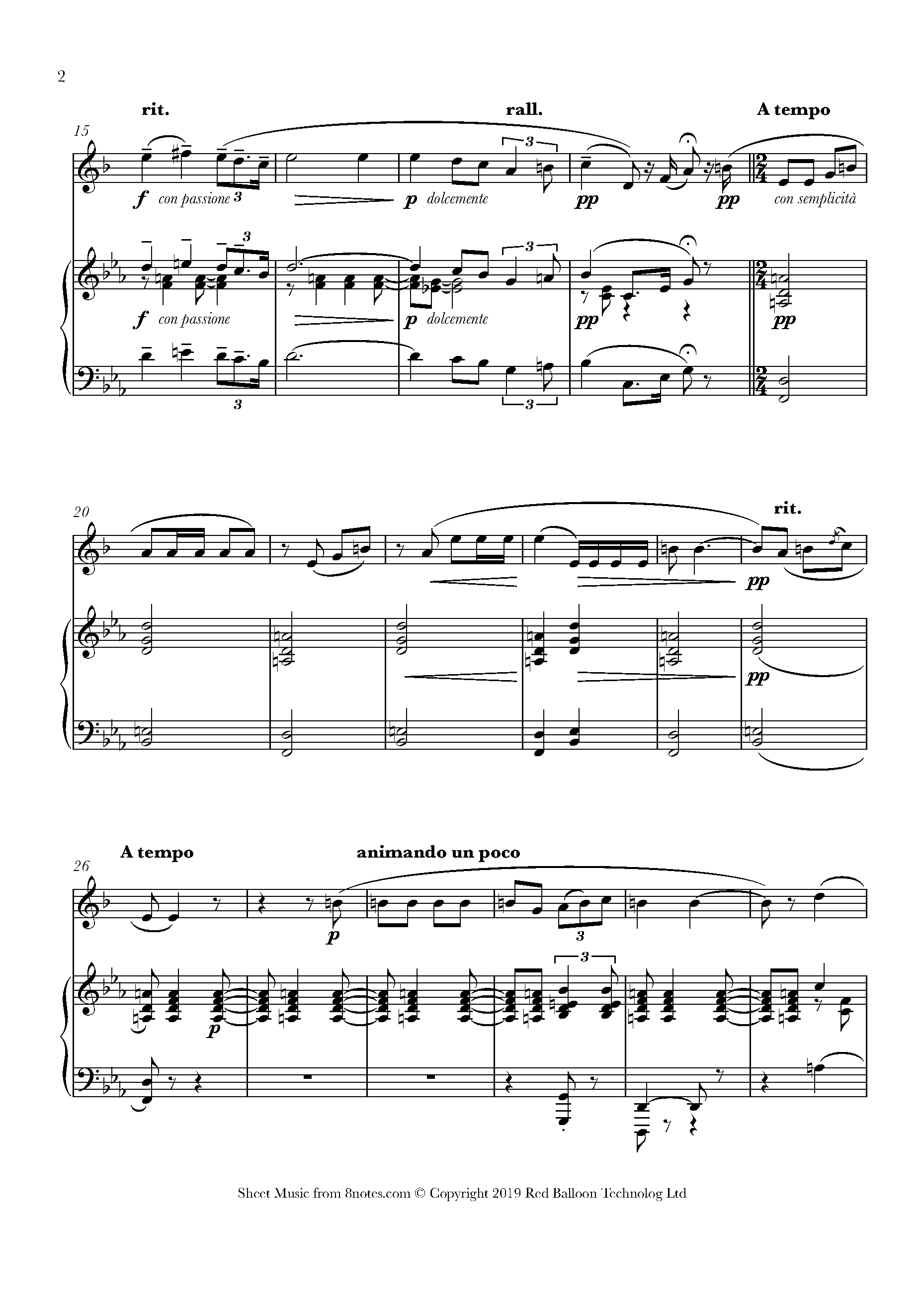 Puccini - Un Bel Di Vedremo (One Fine Day, from Madama Butterfly) Sheet ...