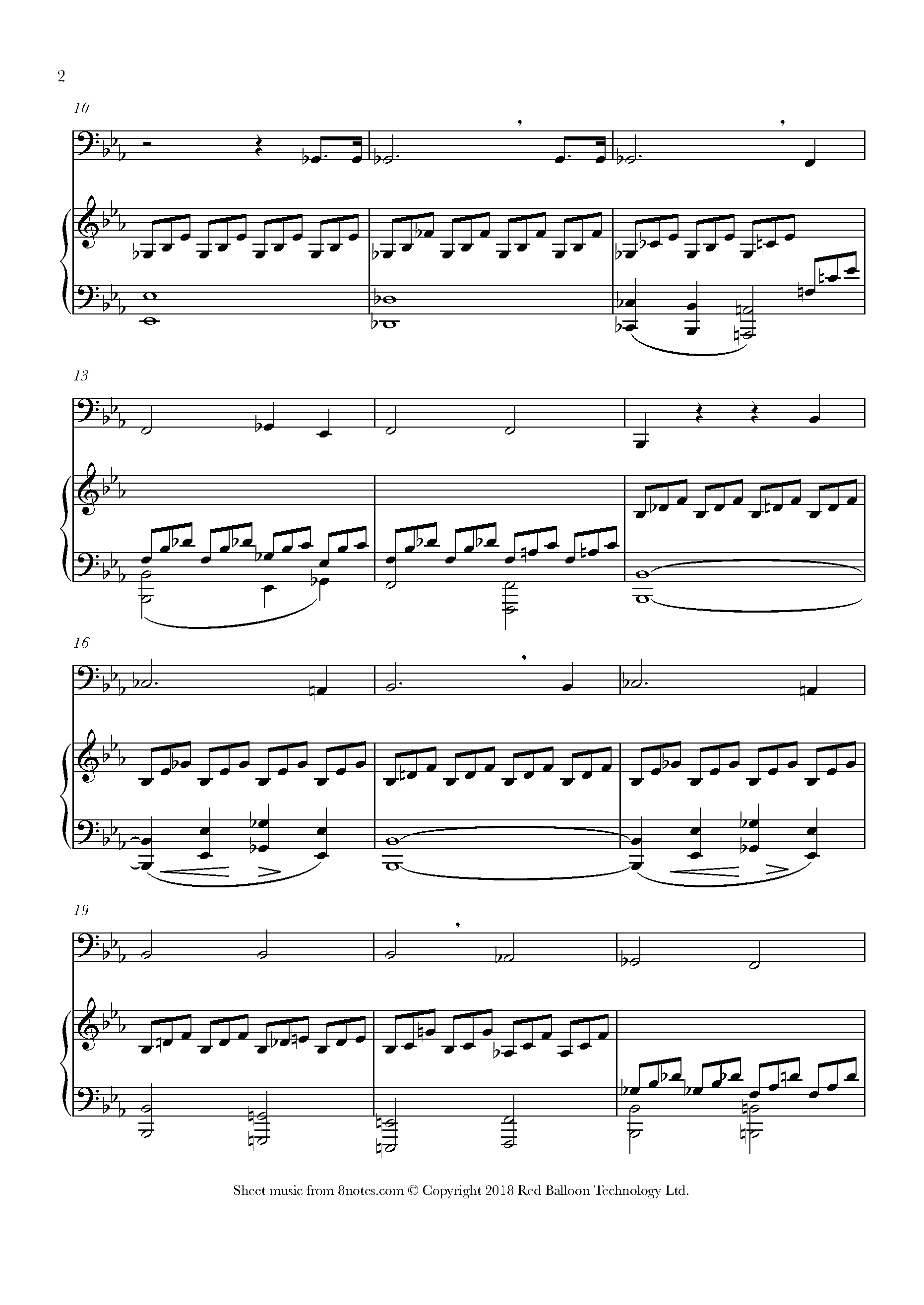 Beethoven Moonlight Sonata Sheet music for Tuba