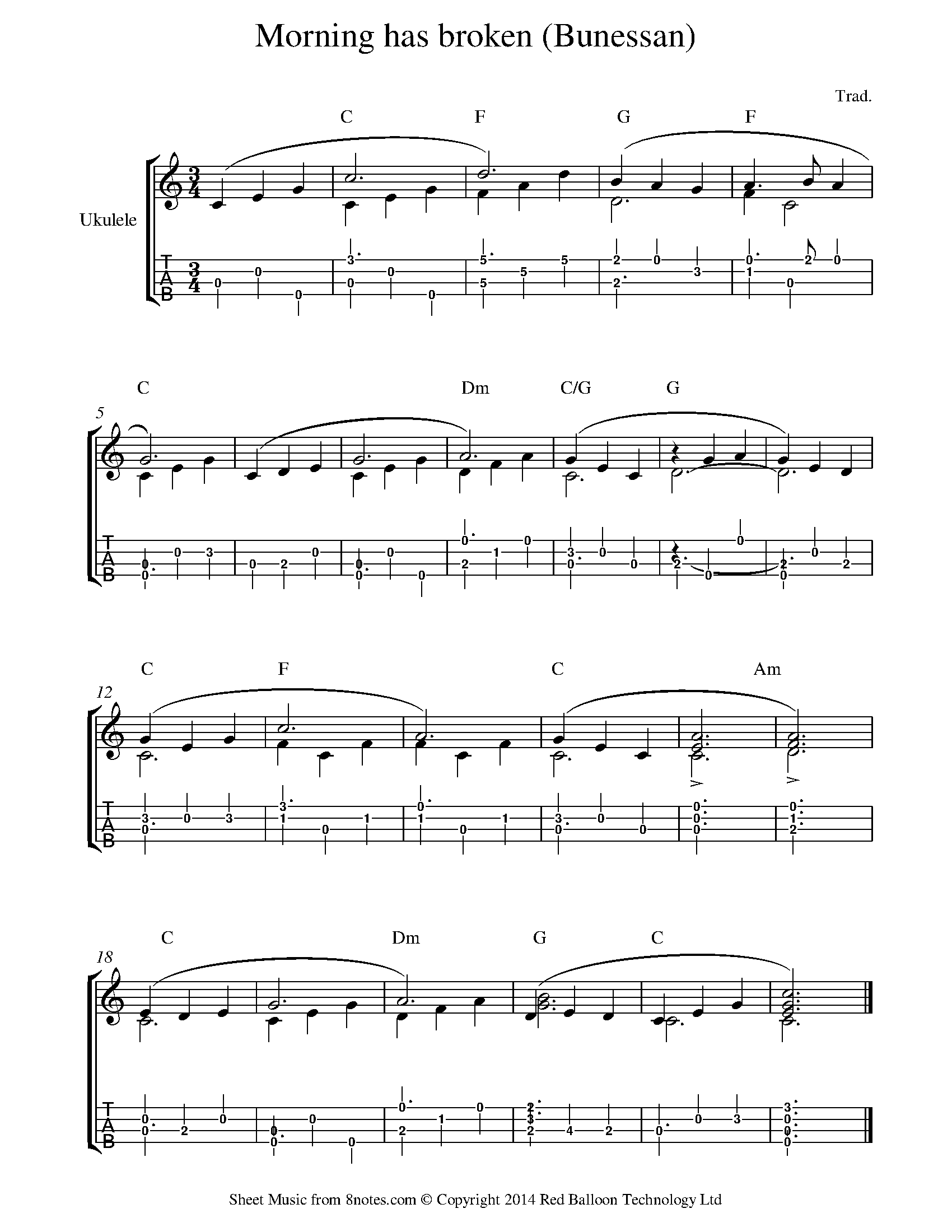 Ukulele Sheet Music, Lessons & Resources 8notes.com