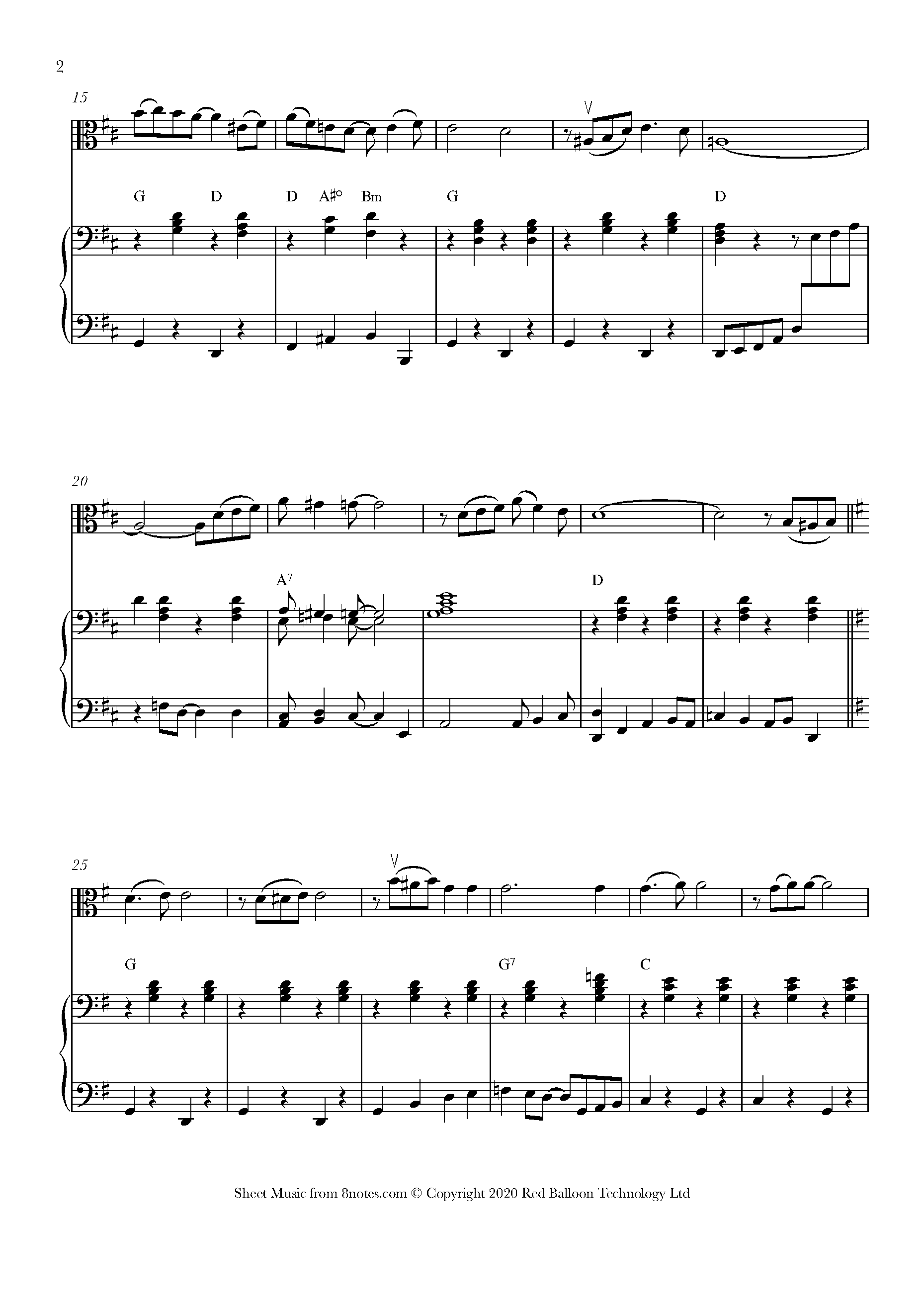 W. C. Handy St. Louis Blues Sheet Music (Easy Piano) in G Major