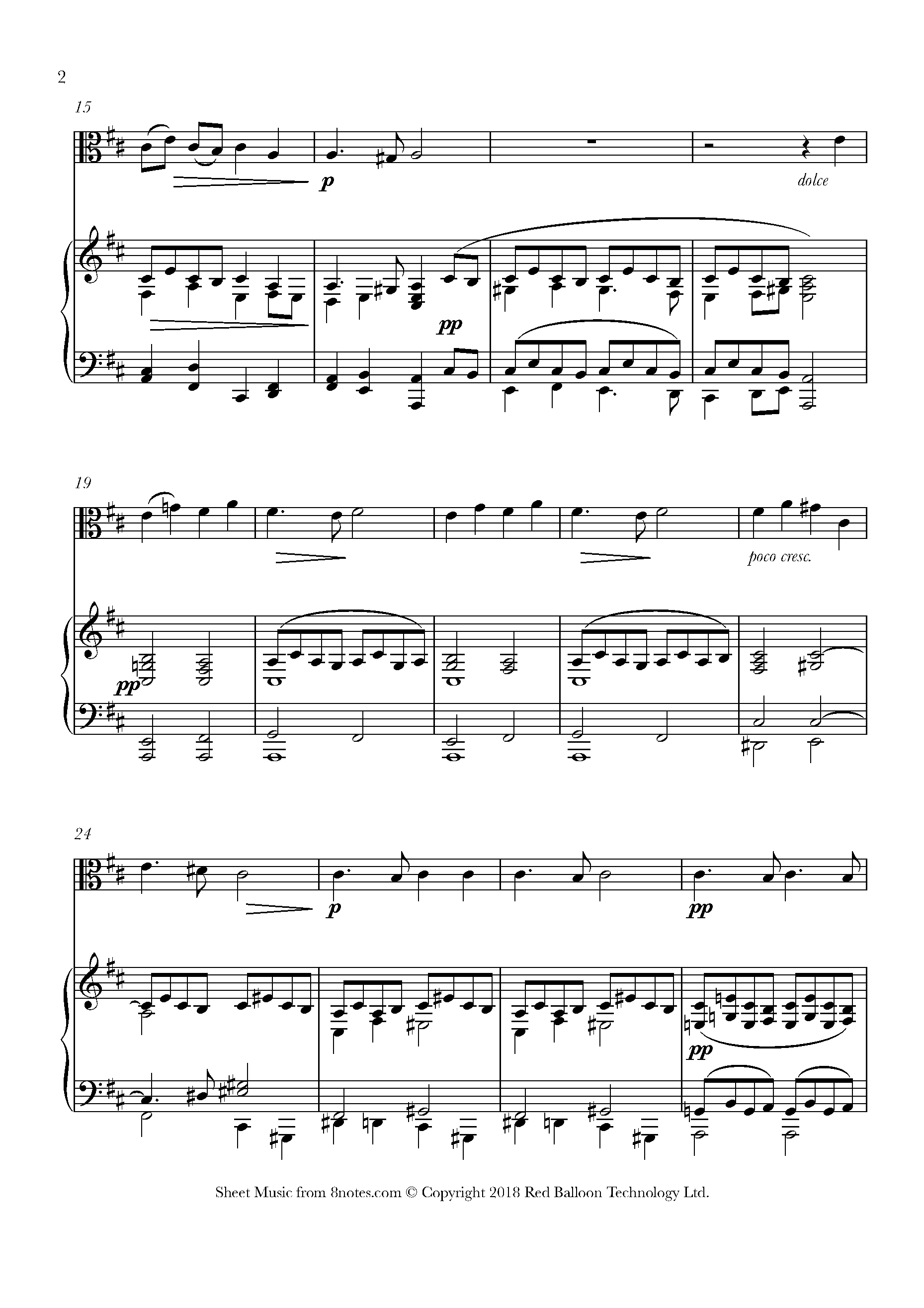 ﻿Fauré Pie Jesu Sheet music for Viola