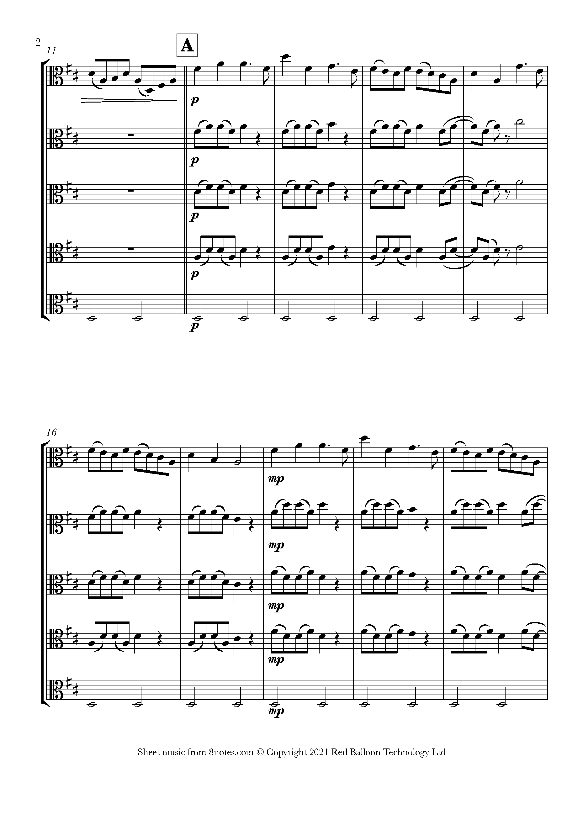 CottonEyed Joe Sheet music for Viola Ensemble