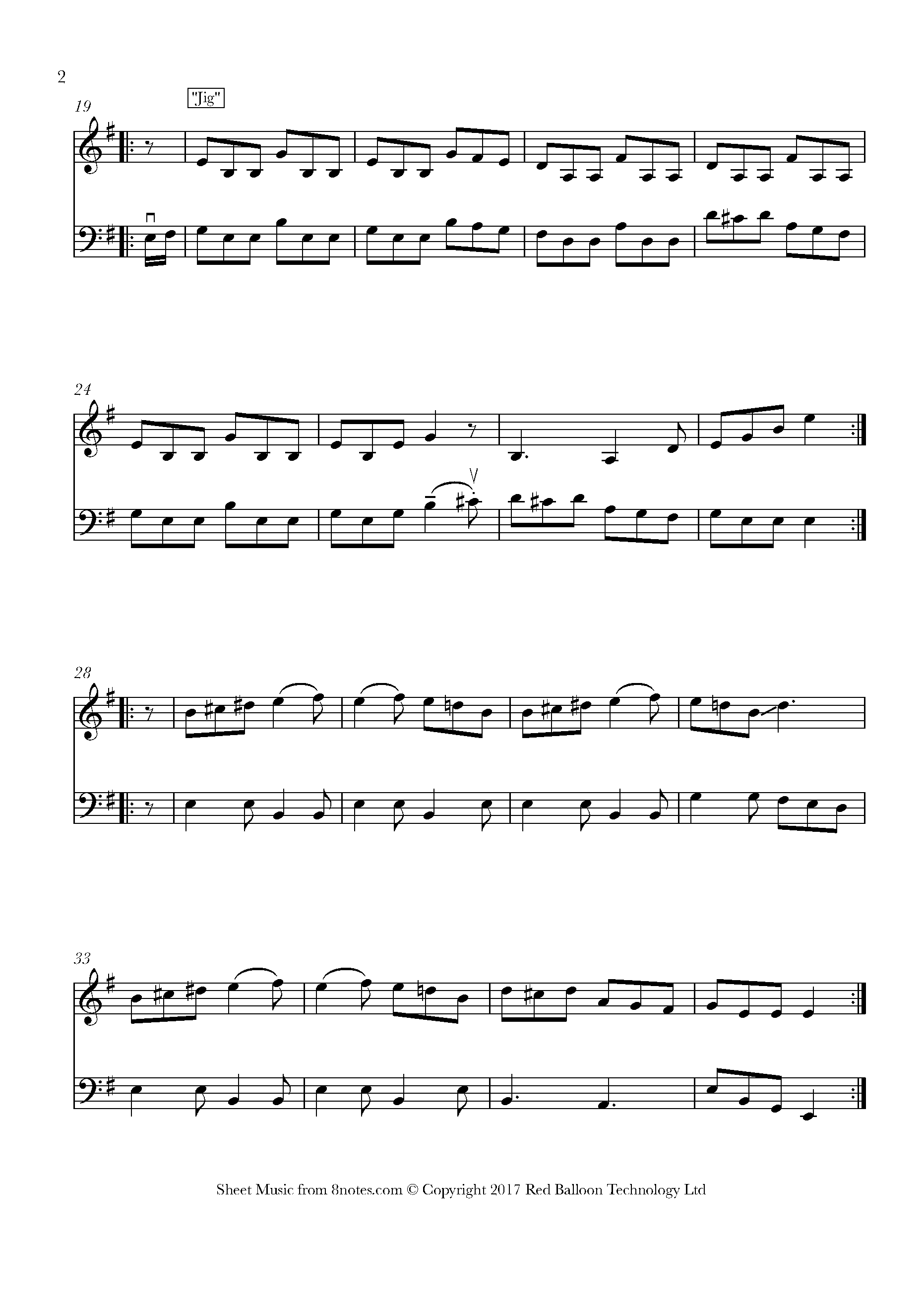 Irish Jig Medley Sheet music for ViolinCello Duet