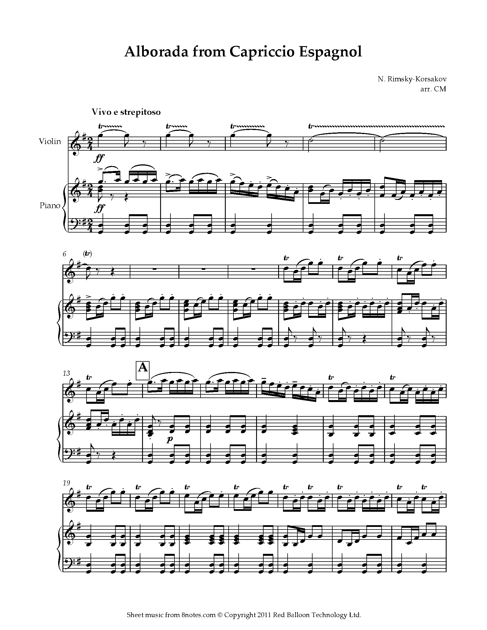 Scheherazade Violin Solo Sheet Music Scheherazade Ii No copyright