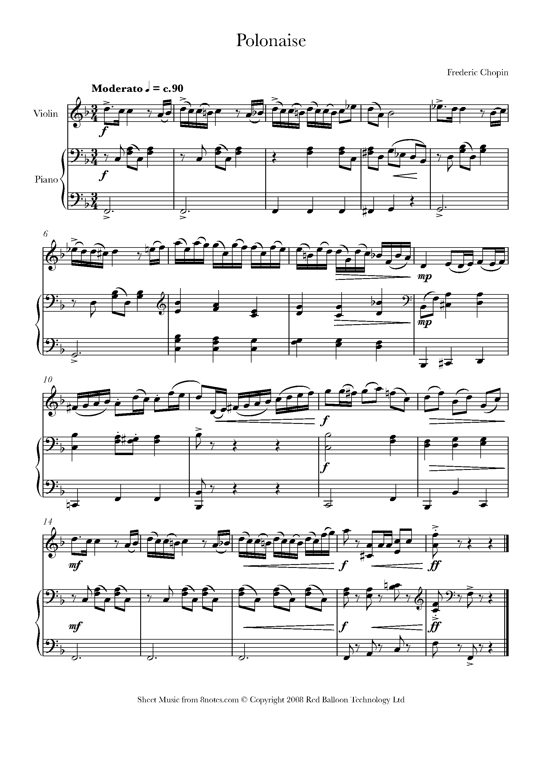Chopin Polonaise Sheet Music For Violin 8notes chopin-polonaise-sheet-music-for-violin-8notes
