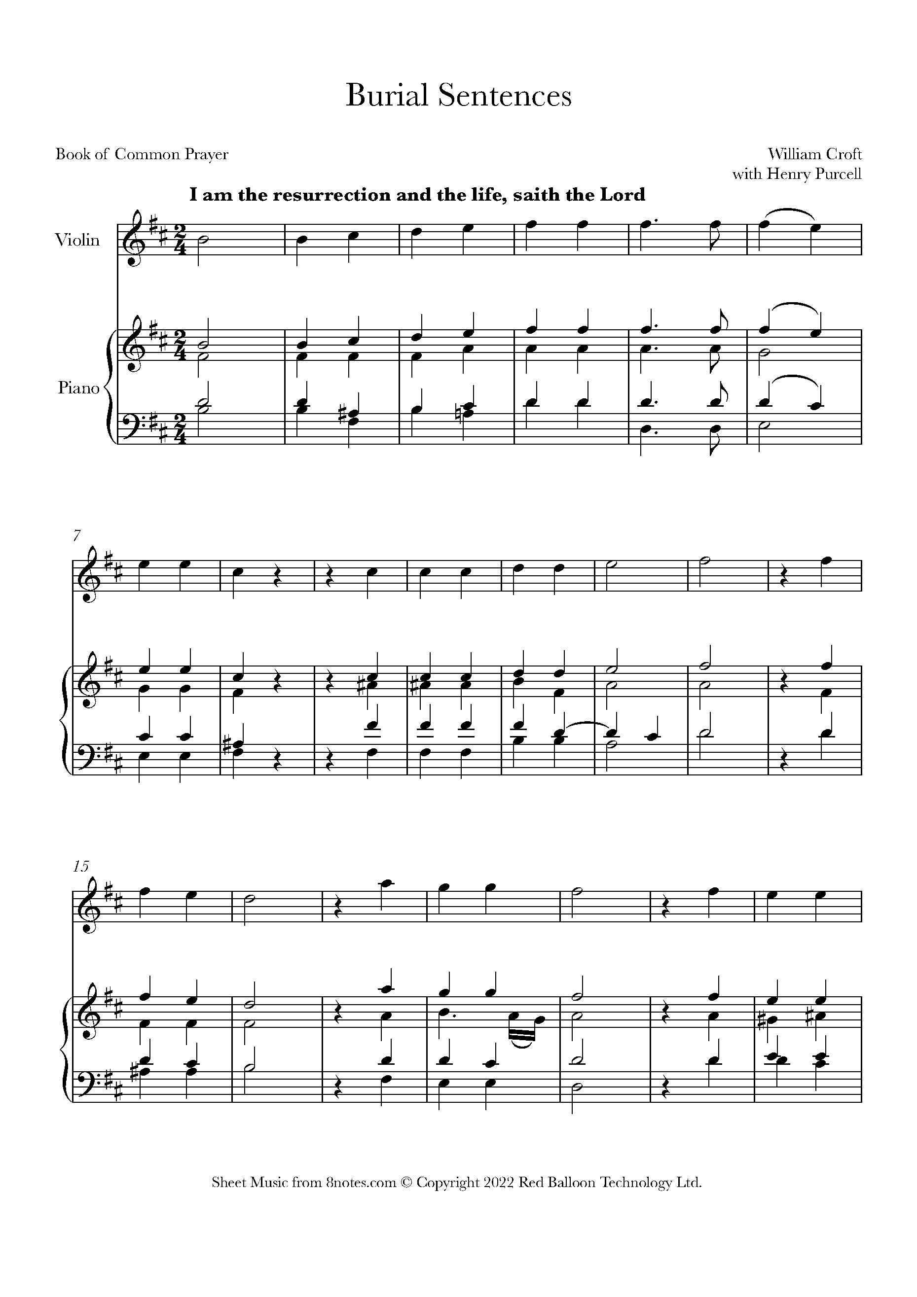 Croft Burial Sentences (as used in the funeral of Queen Elizabeth II