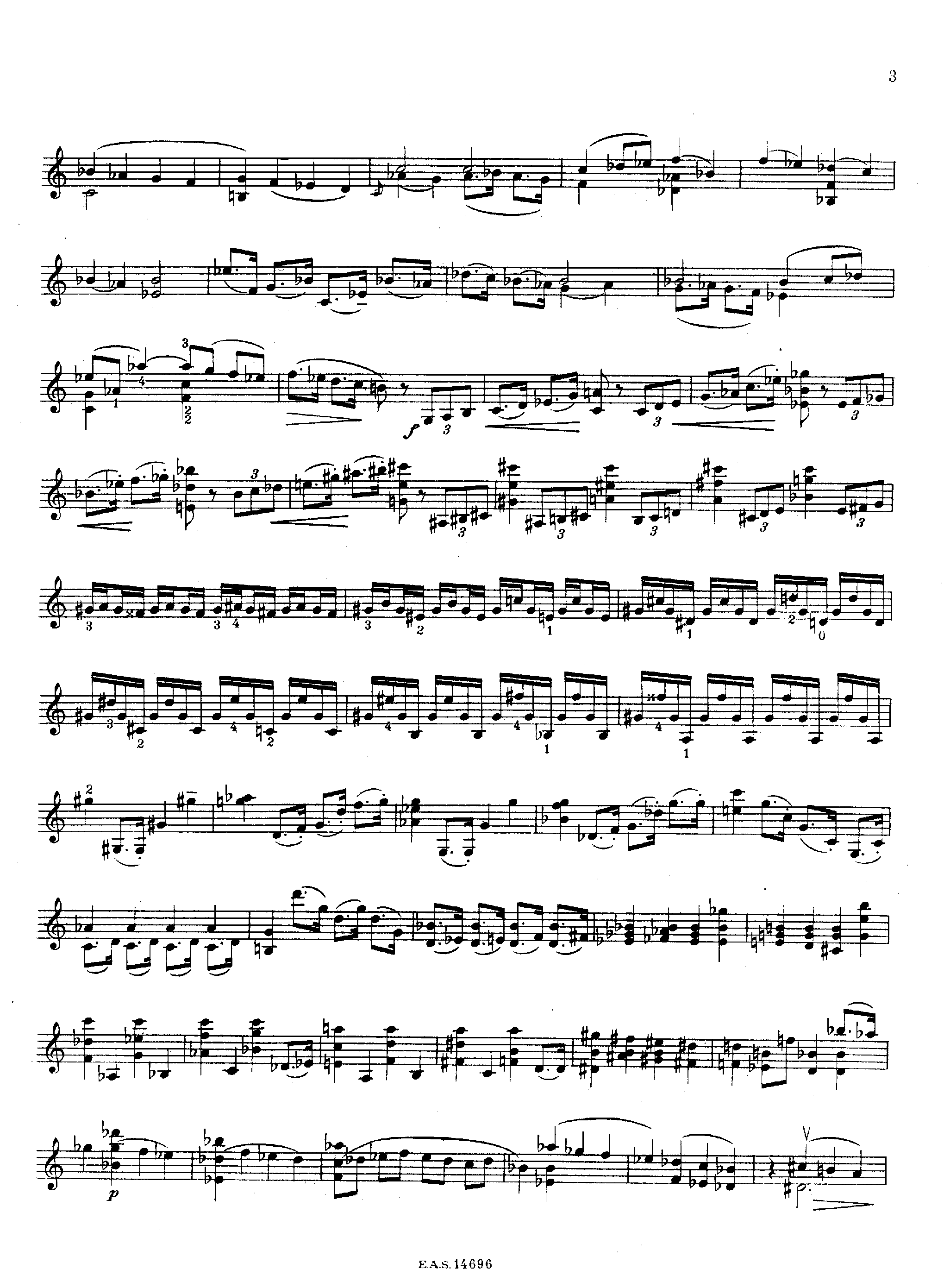 Sonata for Solo Violin, H.143 by Arthur Honegger Sheet Music arranged by 8notes.com for Violin - 1 of 7 pages