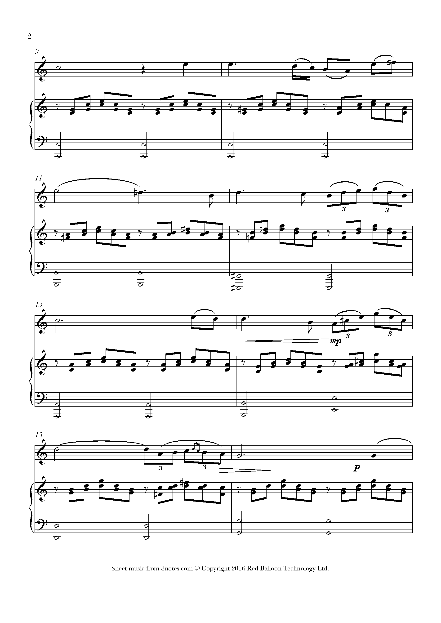 Ave Chord Chart