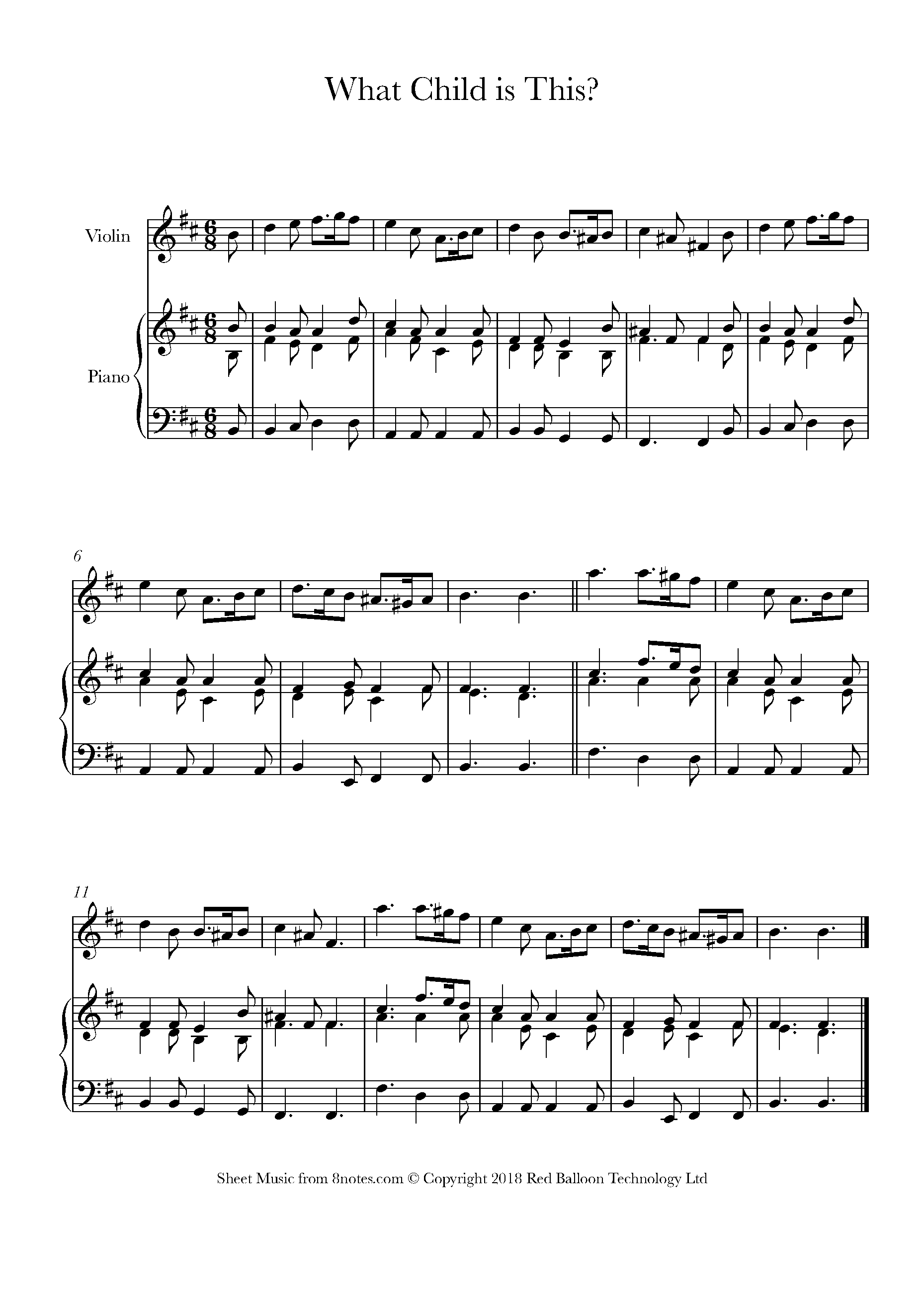 What Child Is This Sheet Music For Violin 8notes Com