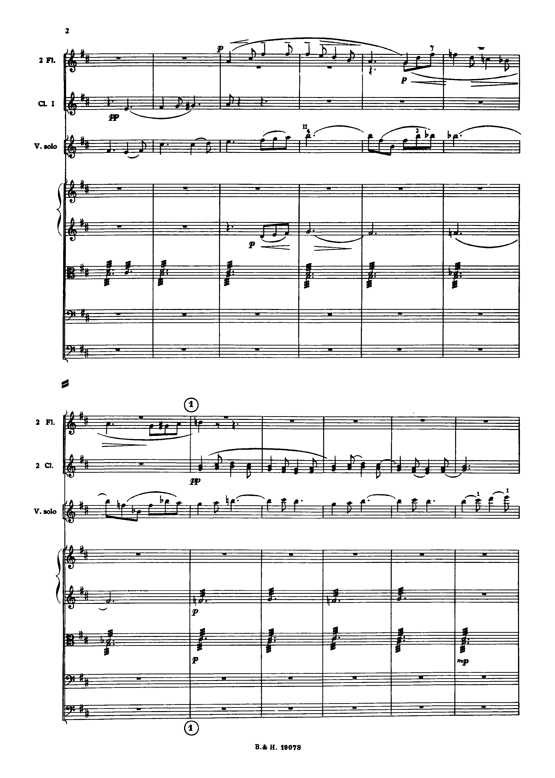 Violin Concerto No.1, Op.19 by Sergei Prokofiev Sheet Music arranged by 8notes.com for Violin and Ensemble - 1 of 115 pages