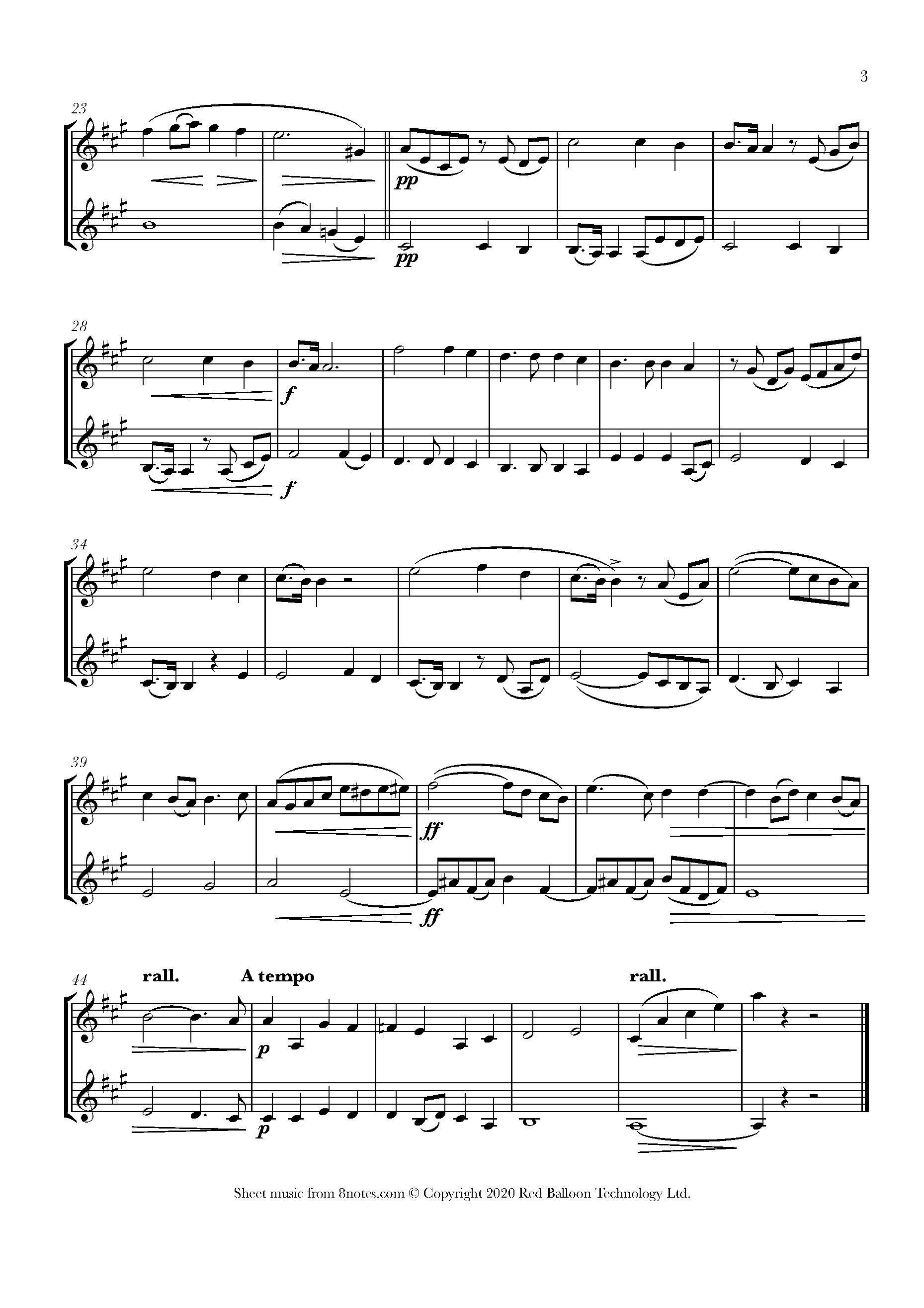 Franck Panis Angelicus Sheet Music For Violin Duet 8notes Com