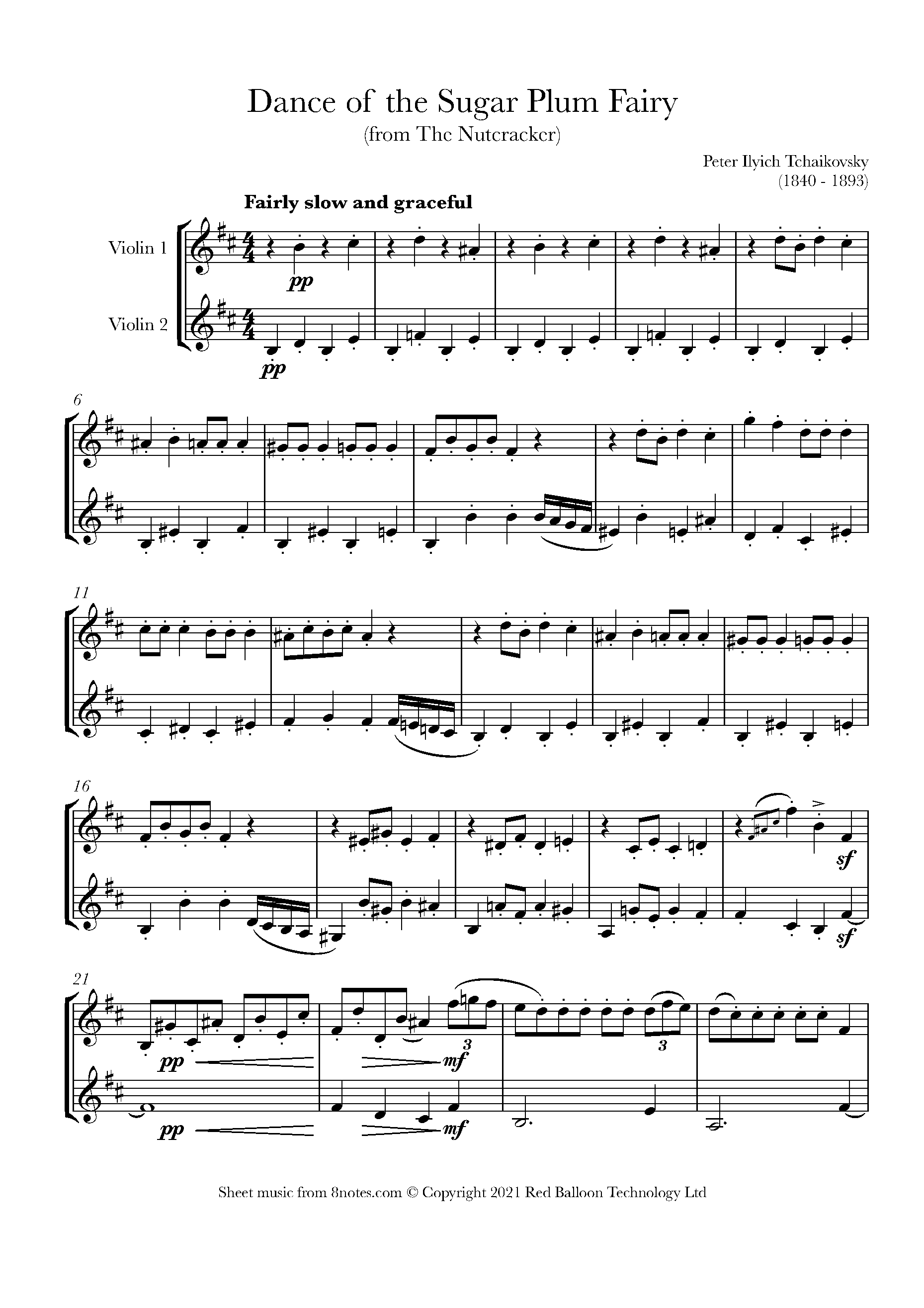 tchaikovsky-dance-of-the-sugar-plum-fairy-from-the-nutcracker-sheet