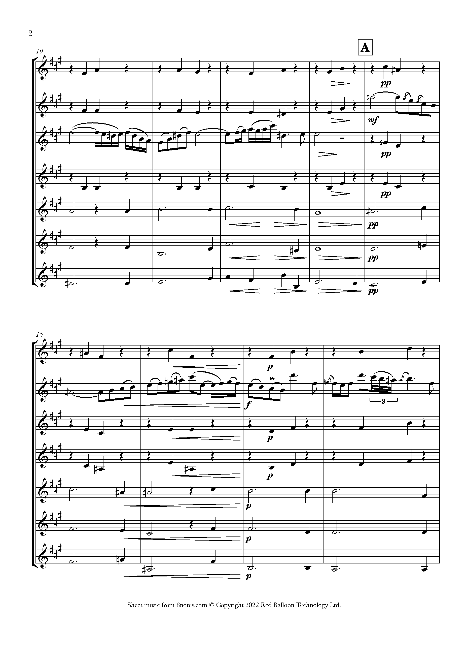 Bach Violin Concerto BWV 1056 2nd mvt Sheet music for Violin Ensemble