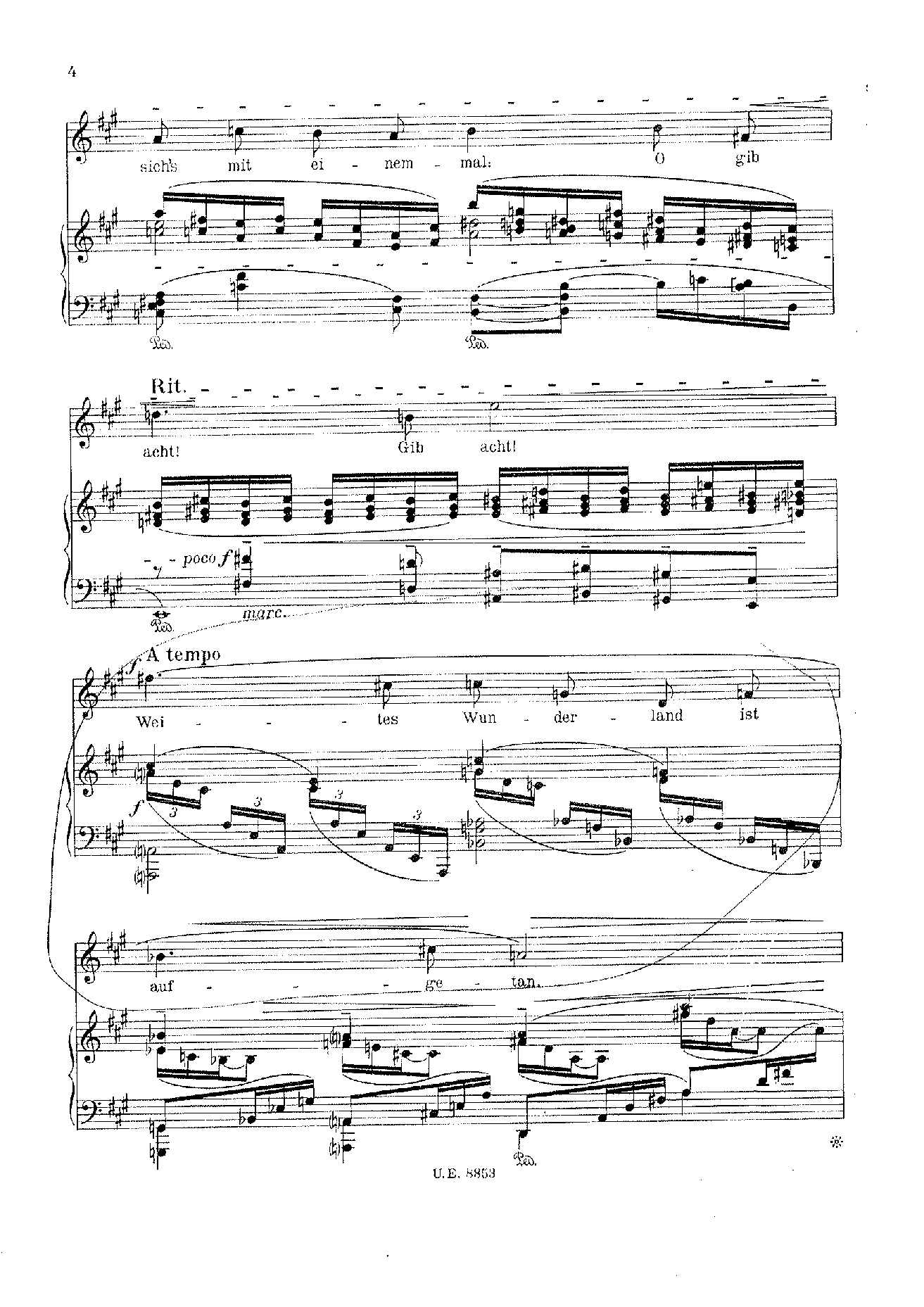 7 Fruhe Lieder by Alban Berg Sheet Music arranged by 8notes.com for Voice - 1 of 31 pages