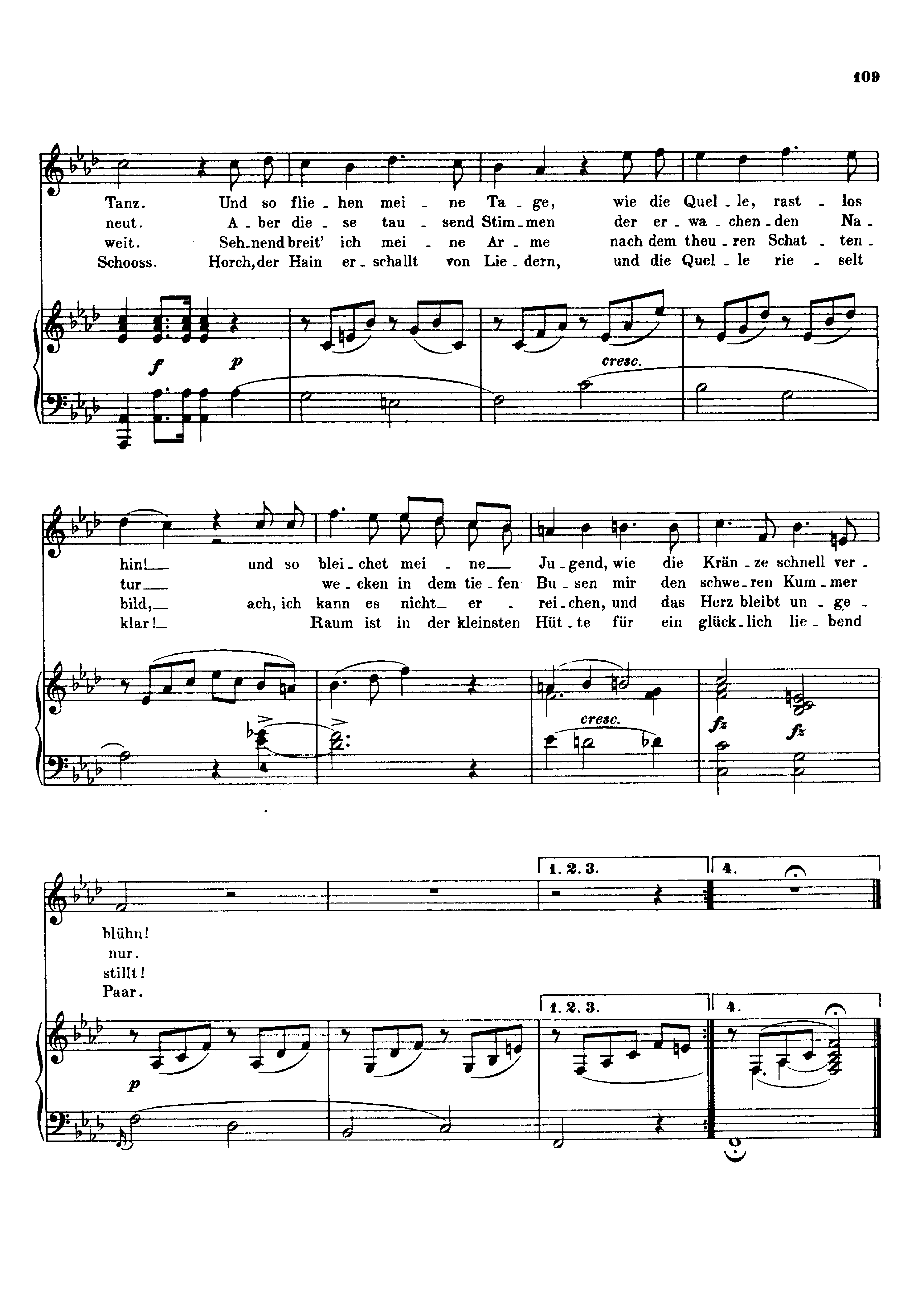 Schubert, Franz - Der Jungling am Bache, D.192 Sheet music for Voice ...