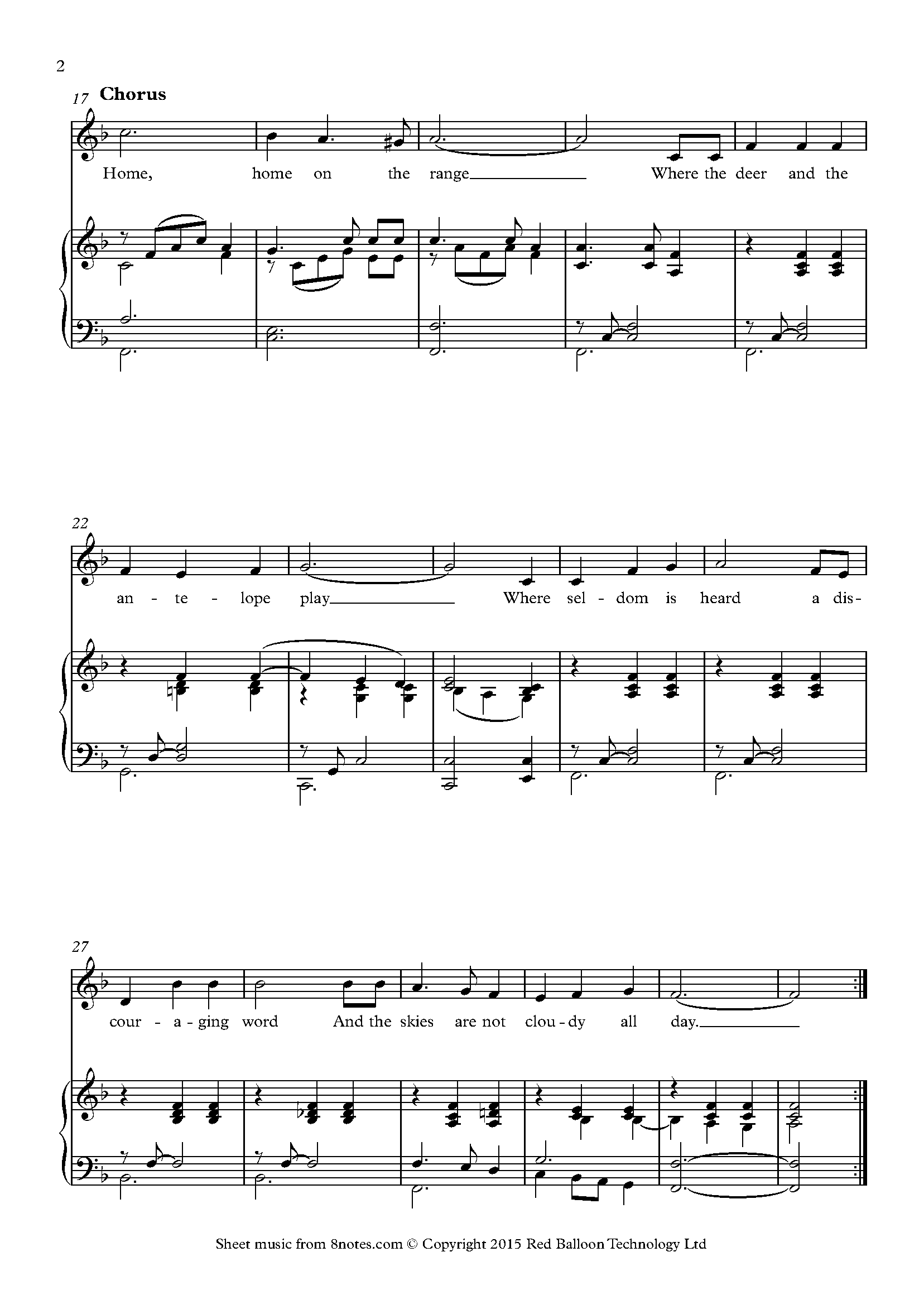 View Home On The Range Sheet Music Pdf