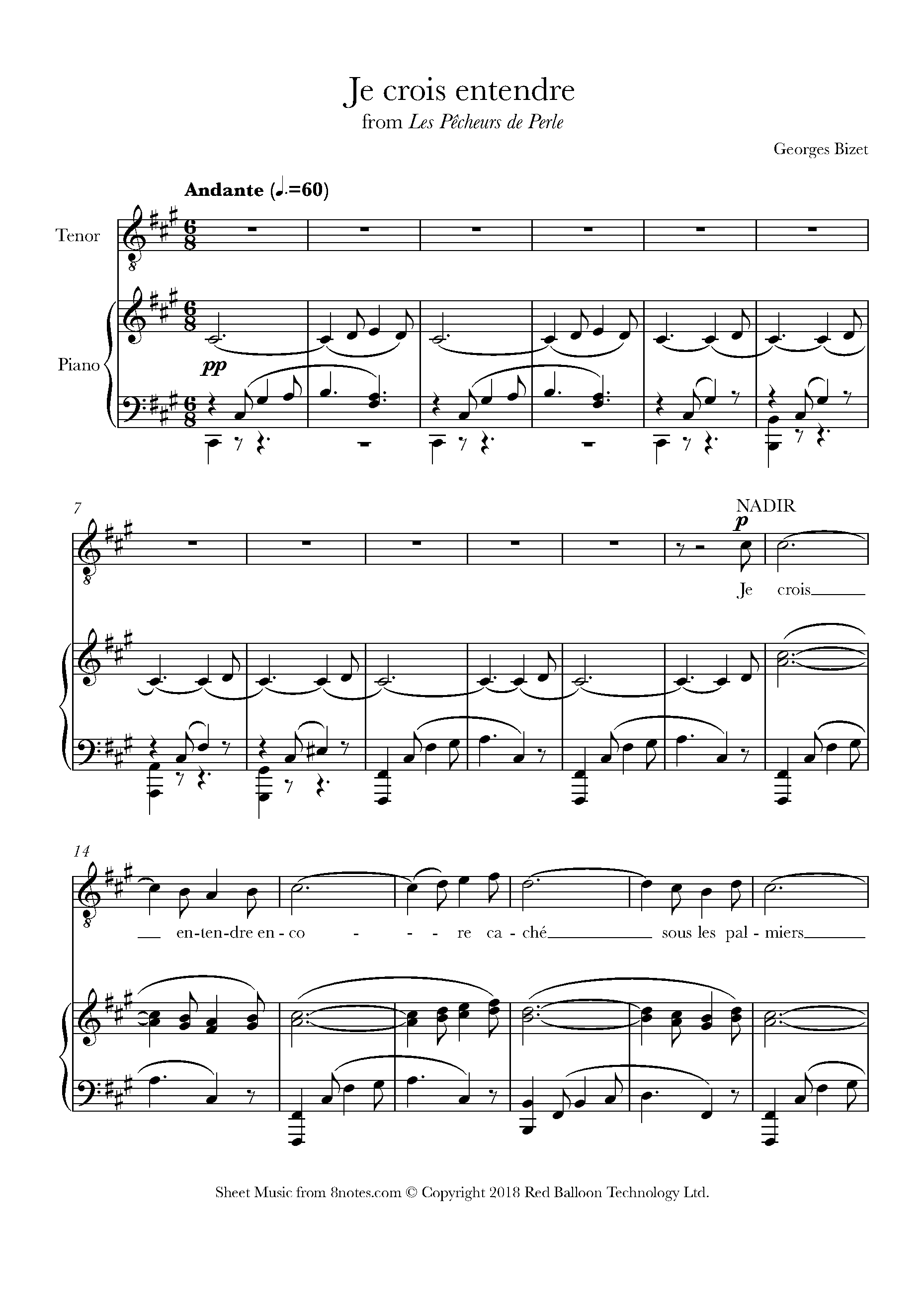 PDF Je crois entendre encore PDF