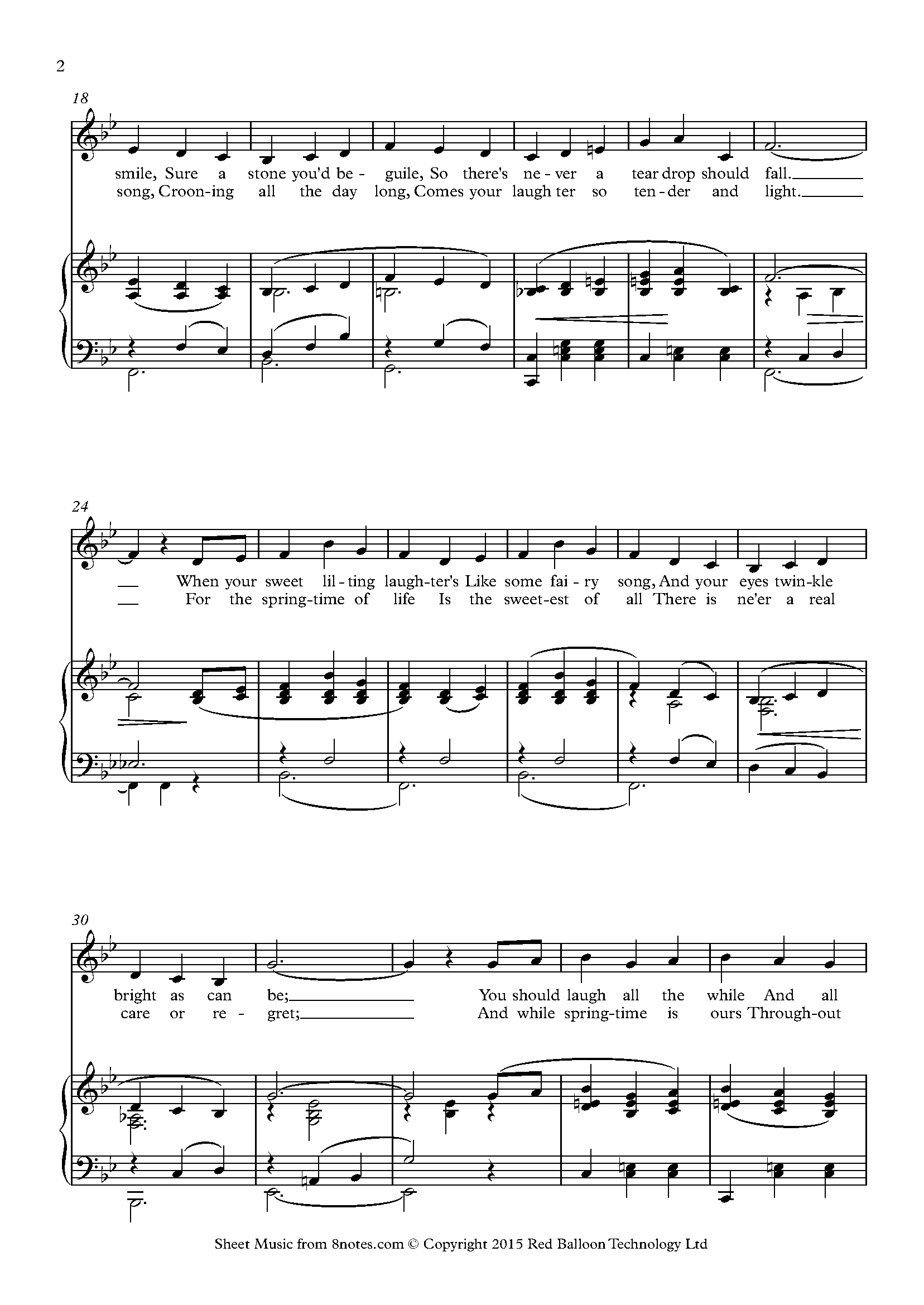 Ernest R. Ball When Irish Eyes Are Smiling Sheet music for Voice