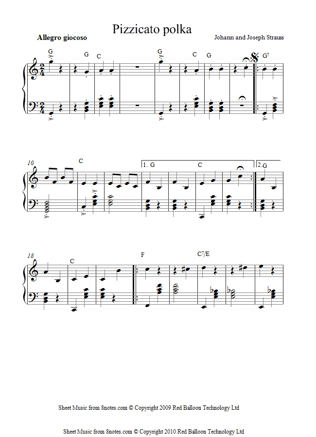 accordion pizzicato polka sheet music 8notes com accordian sheet music