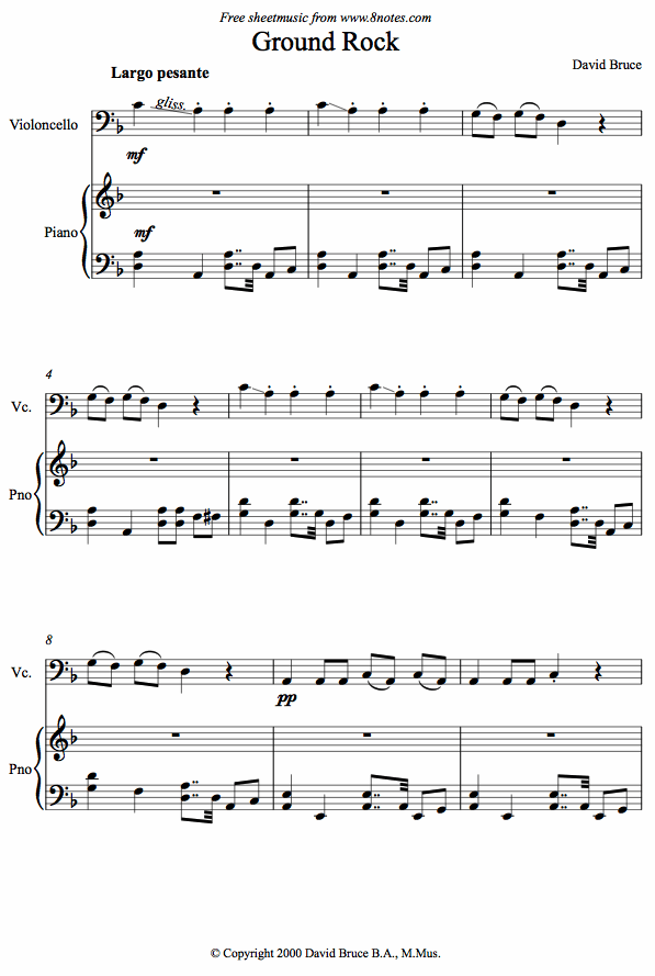 cello ground rockvlc sheet music 8notes com rock cello sheet music