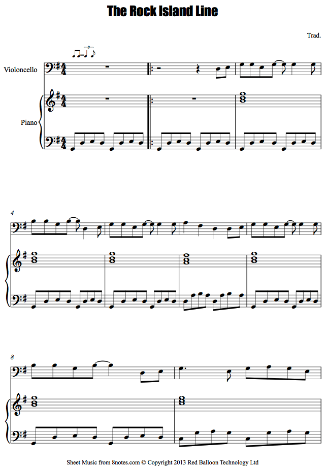 cello rock island linevlc sheet music 8notes com rock cello sheet music