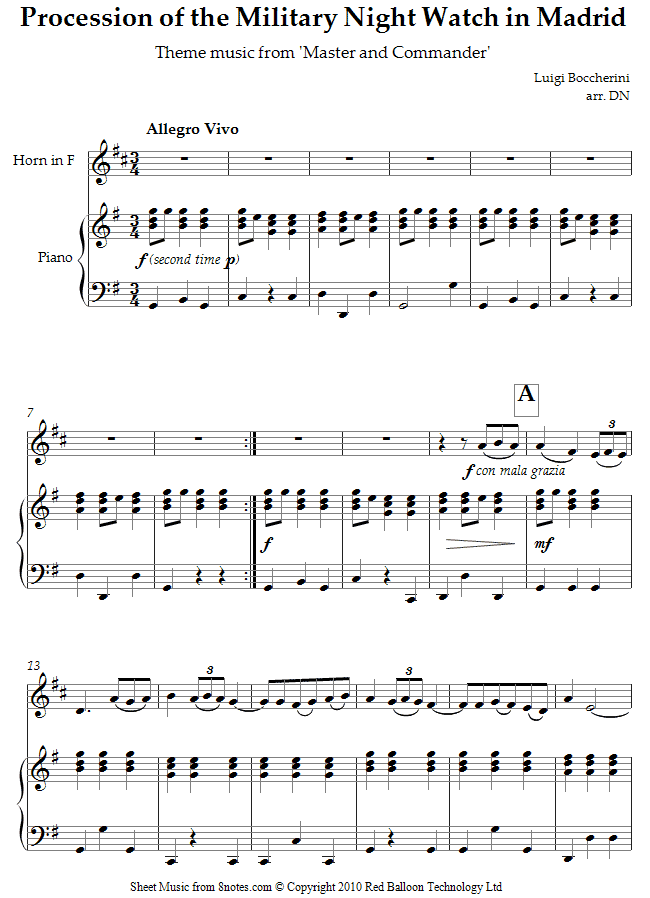 master and commander boccherini mp3 download master and commander violin and cello duet sheet music