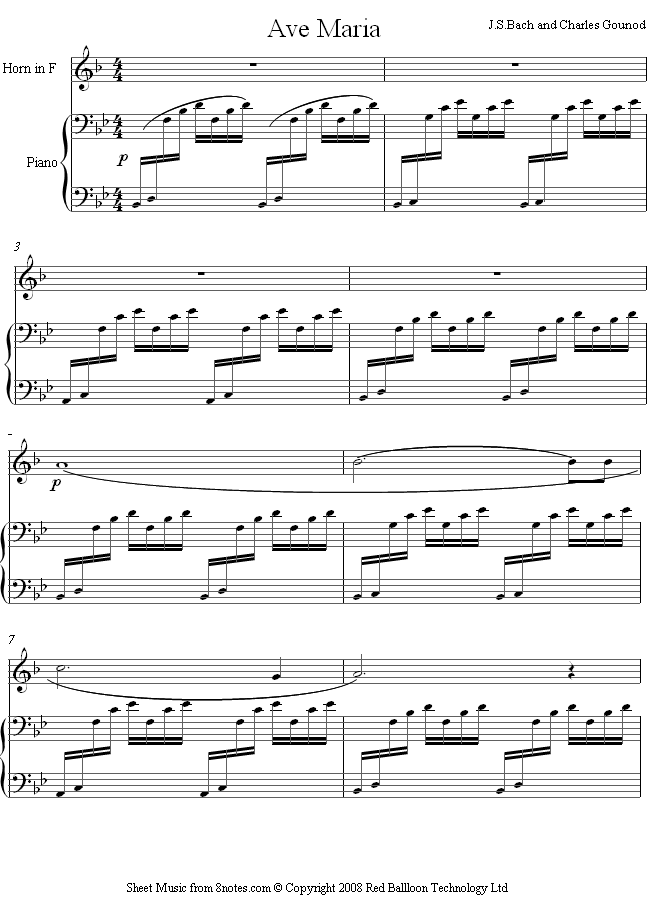 Partitions gratuites : Gounod, Charles - Ave Maria