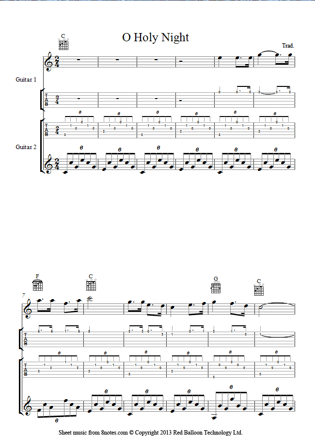 o holy night duet sheet music