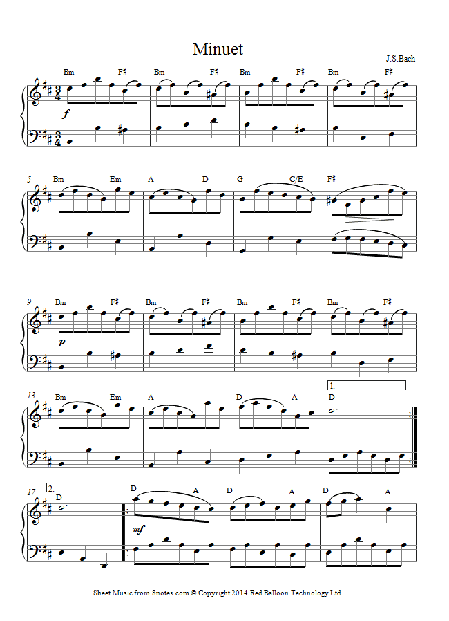 minuet form minuet form