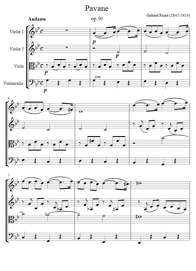 Pavane, Op (Fauré, Gabriel) - IMSLP: Free Sheet Music PDF Download faure pavane guitar quartet pdf free download