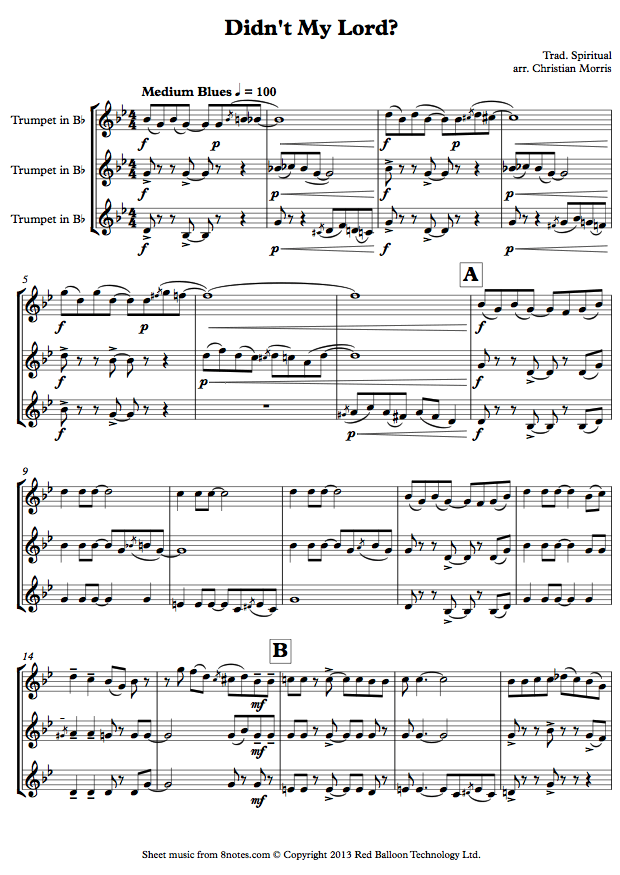 trumpet trio didntmylordtpt sheet music 8notes com trumpet trio sheet music