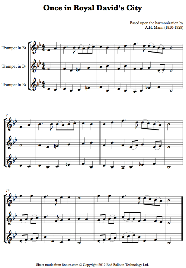 trumpet trio oncetpttrio sheet music 8notes com trumpet trio sheet music