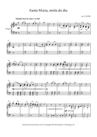 Santa Maria Strela Do Dia – Alfonso X El Sabio Sheet music for