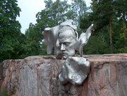 Part of the Sibelius monument in Helsinki, Finland.