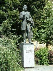 Bedrich Smetana's statue in Plzen