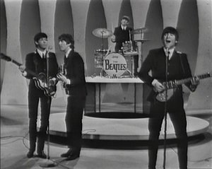 The Beatles appeared on in as part of their first tour of the , promoting their first hit single there, "."