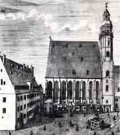 The St. Thomas church in Leipzig