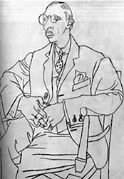 Stravinsky and collaborated on Pulcinella in . Picasso took the opportunity to make several sketches of the composer.